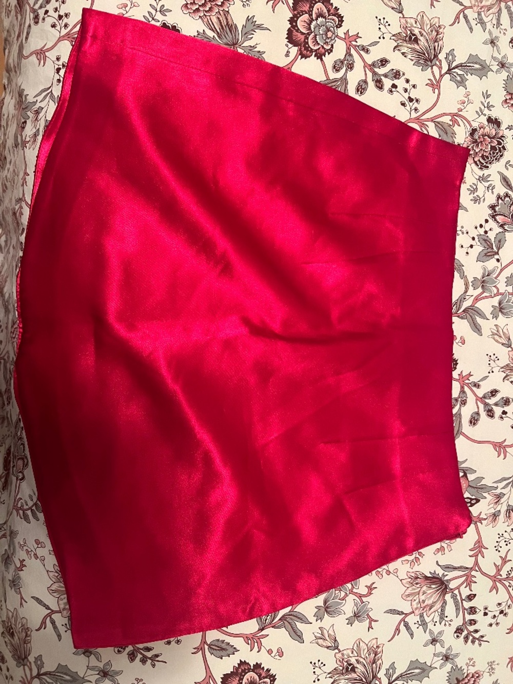 Zara Hot Pink Satin Mini Skirt size M